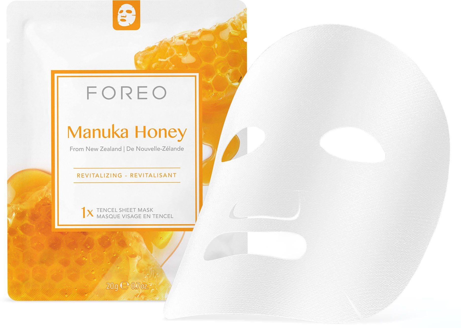 FOREO Gesichtsmaske Farm To Face Collection Sheet Masks Manuka Honey, 3-tlg.