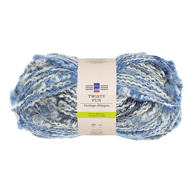 Twisty Fun garn indigo/denim/blå