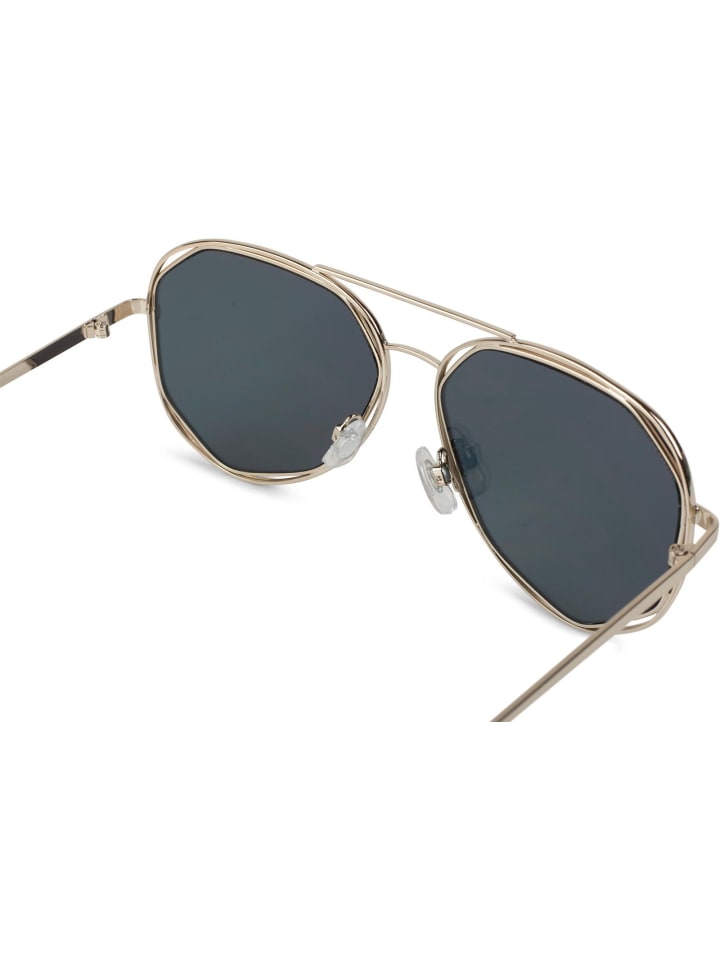 styleBREAKER Sonnenbrille in Gold / Pink verspiegelt günstig kaufen onesize