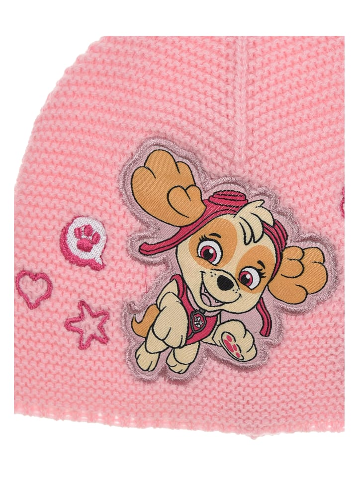 Paw Patrol Wintermütze mit Bommel in Rosa günstig kaufen