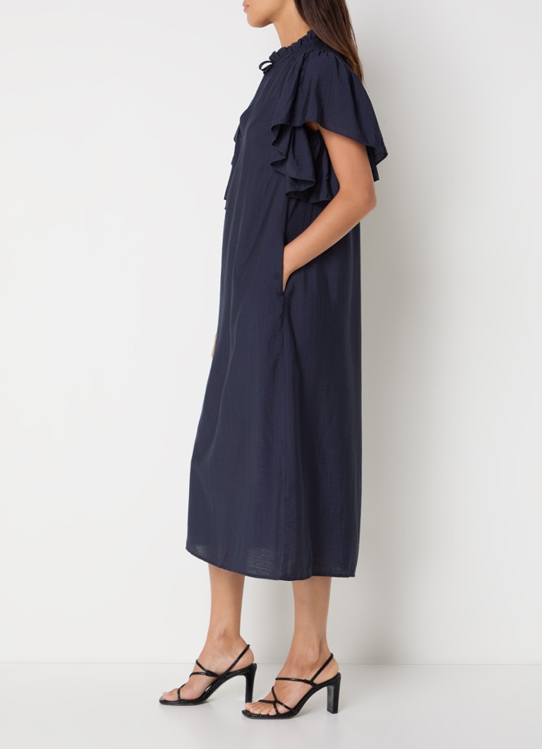 Vestido túnica midi Hera de Co'Couture con mangas de mariposa.