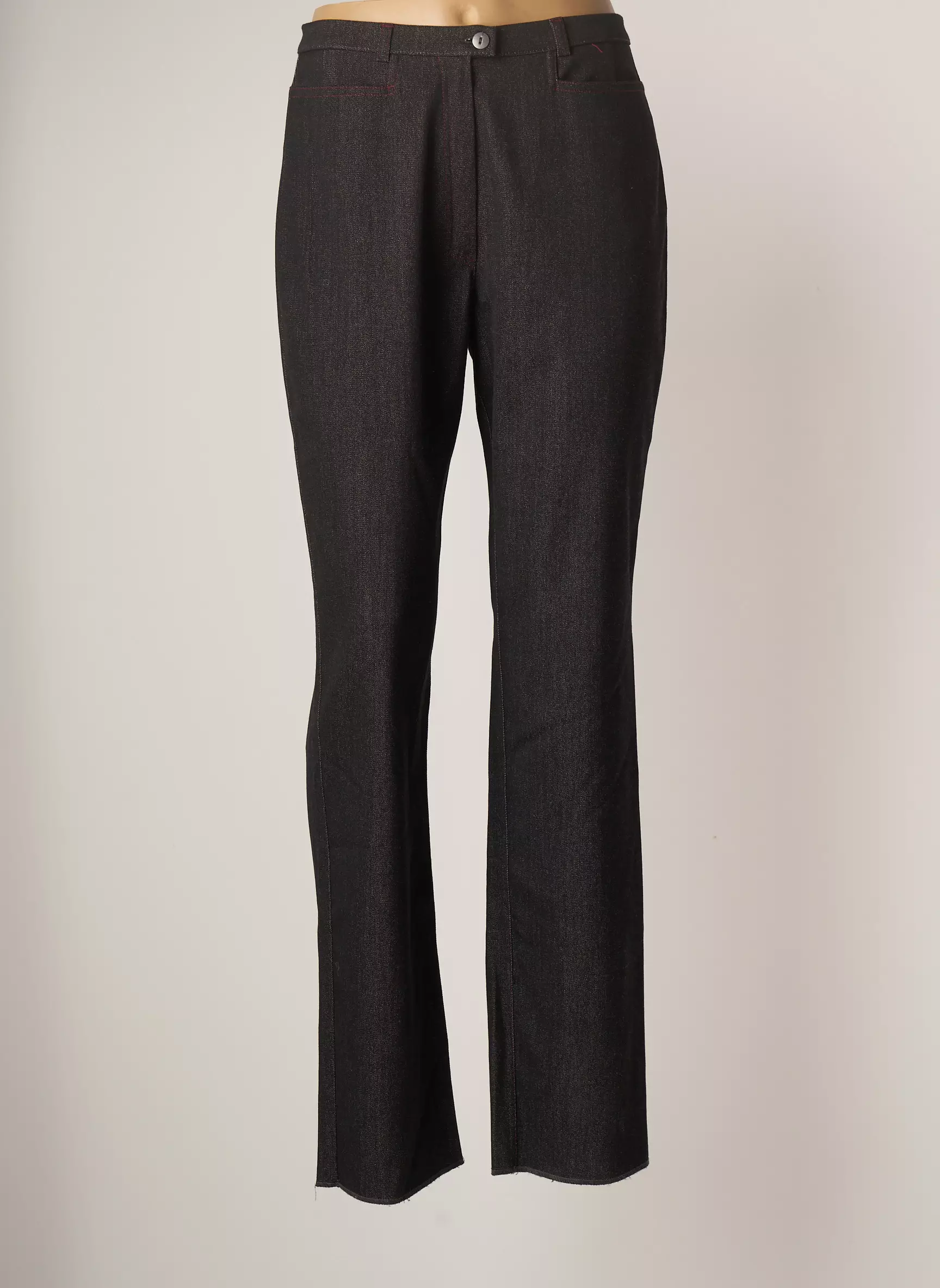 Christian Marry Pantalons Droits Femme couleur noir