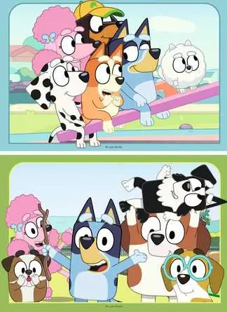 Kinderpuzzle ab 3 Jahren - Spaß mit Bluey - 12 Teile