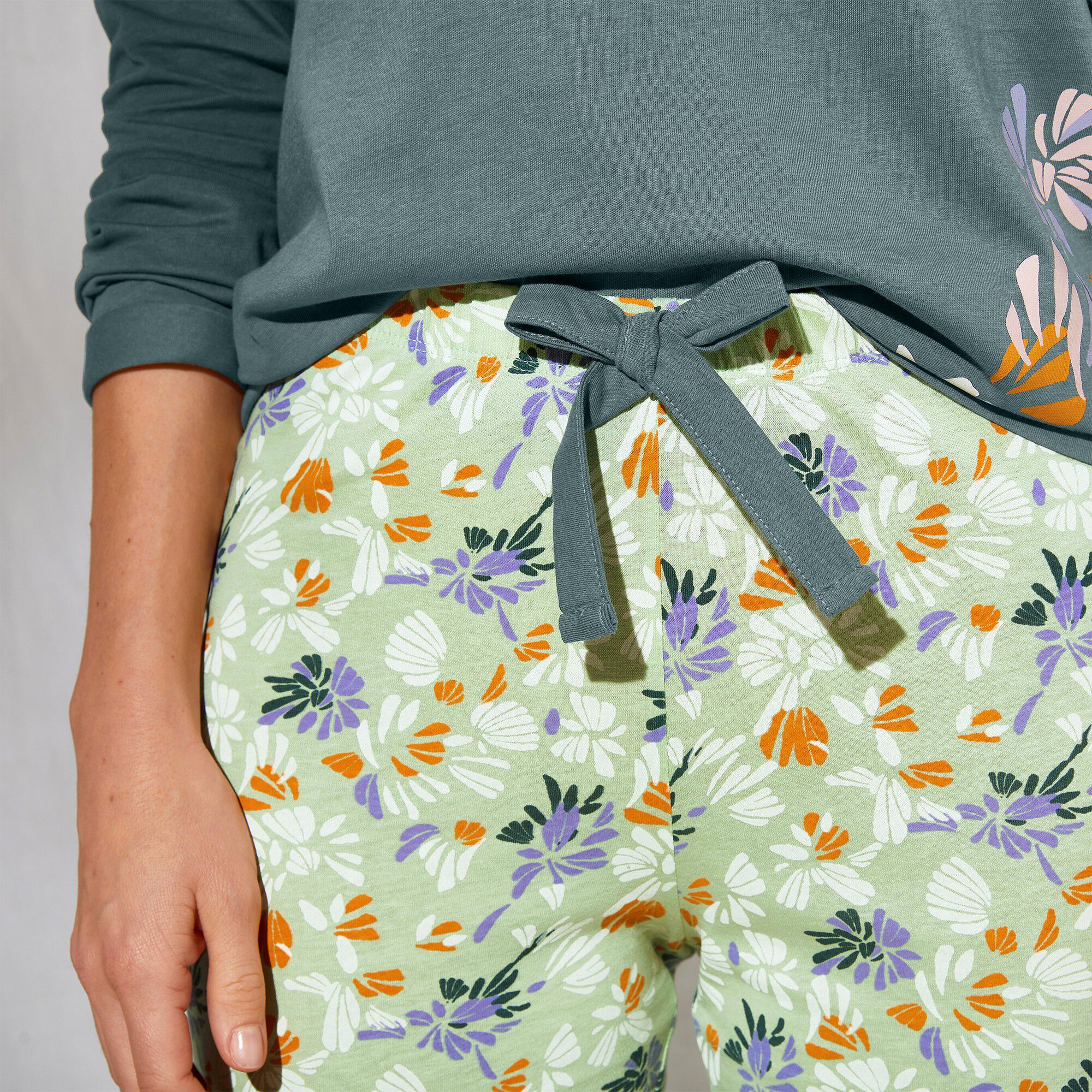 Pantalon pyjama coton imprimé 