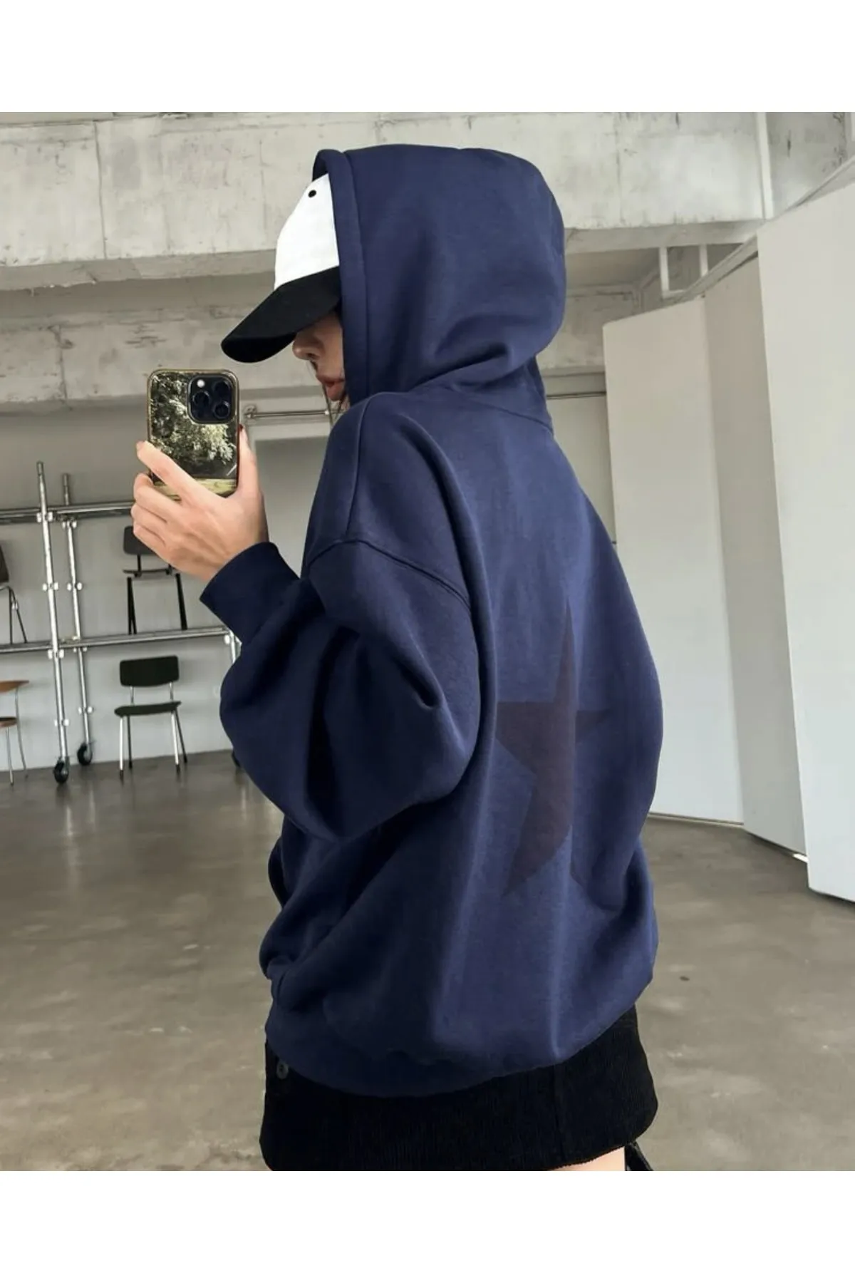 MOONBULL  Sweatshirt - Dunkelblau - Regular Fit