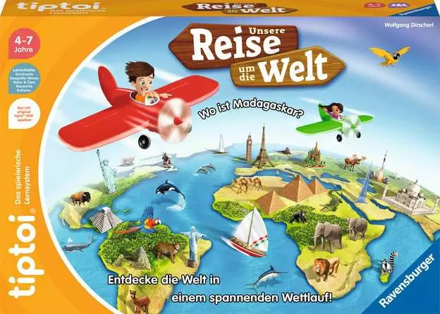 tiptoi® Unsere Reise um die Welt - Lernspiel ab 4 Jahren