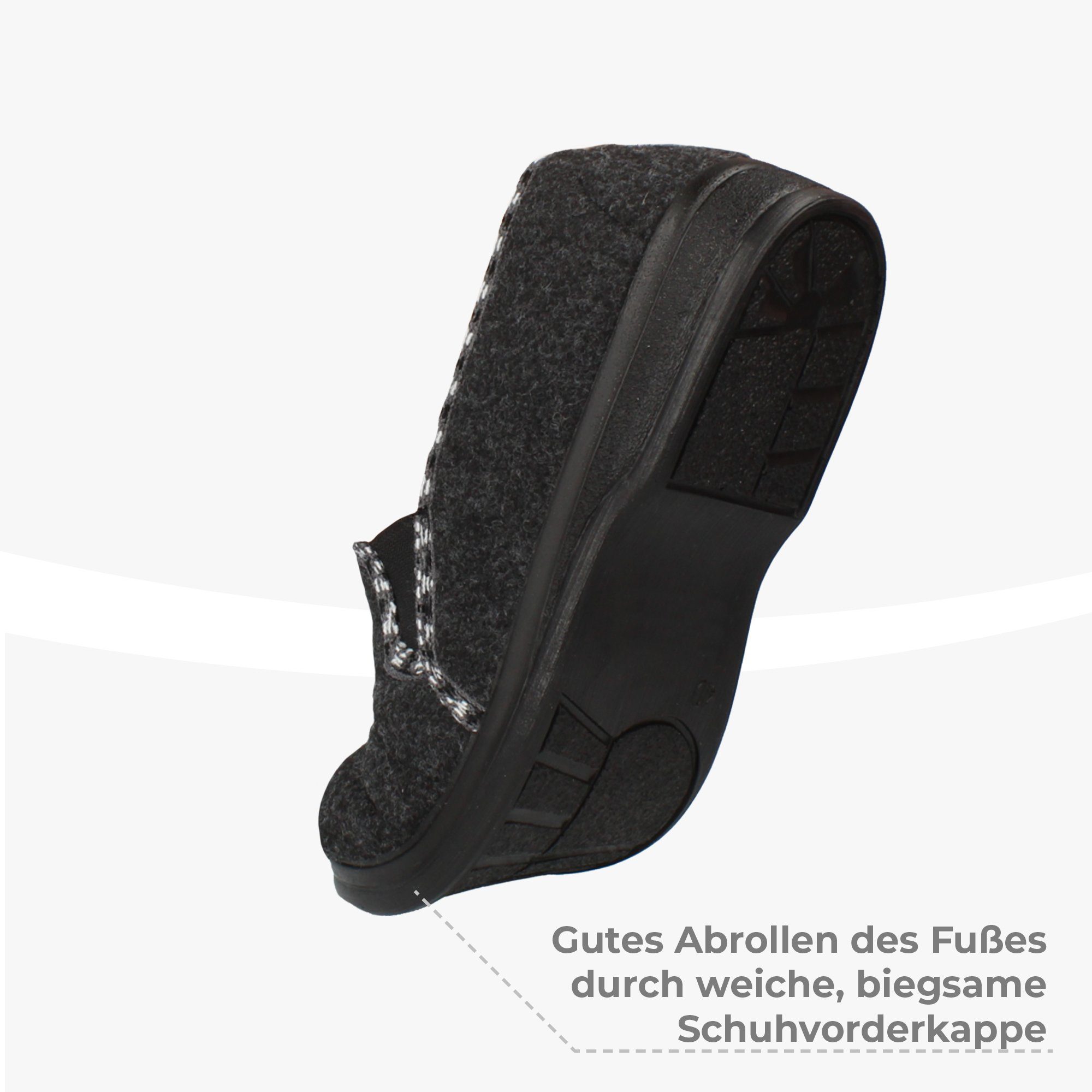 filsko Sunsvall Warme Winter HausSchuhe für Damen Hausschuh Filz, Hüttenschuhe, mit Schafwolle gefüttert
