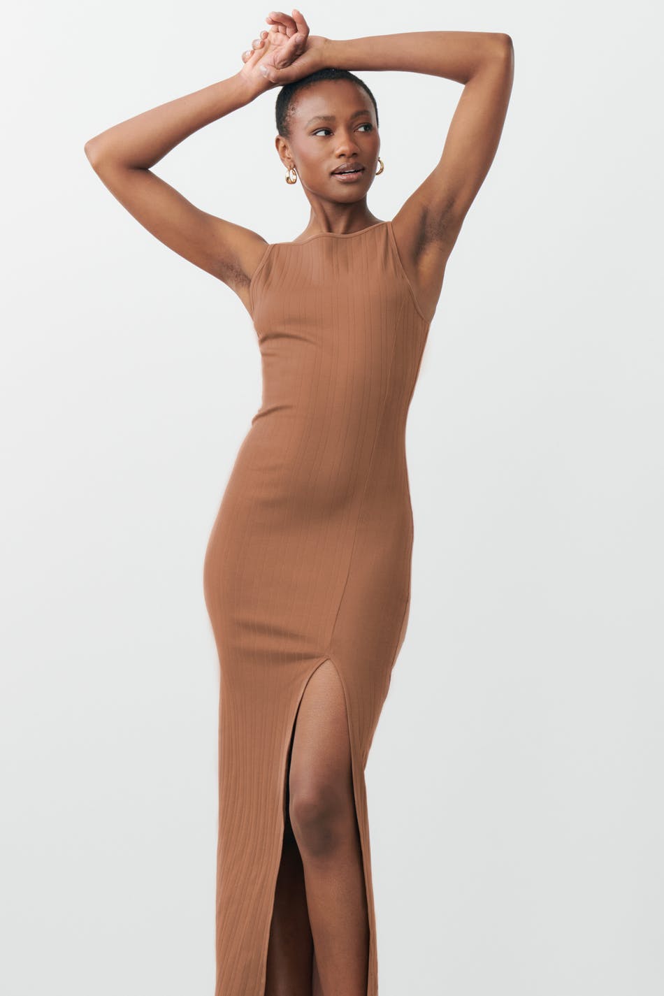 Long rib dress