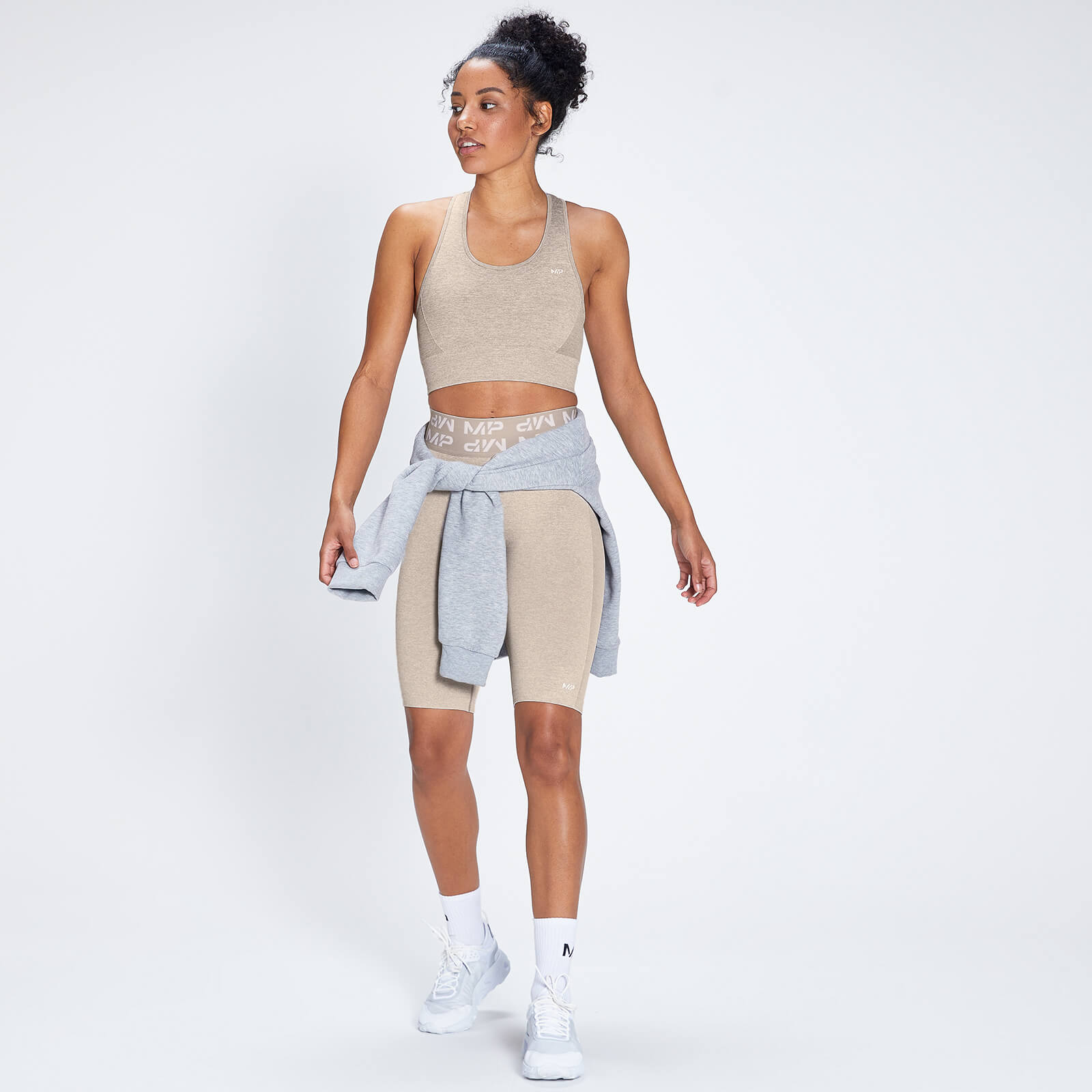 MP Women's Curve Sports Bra - Sesame