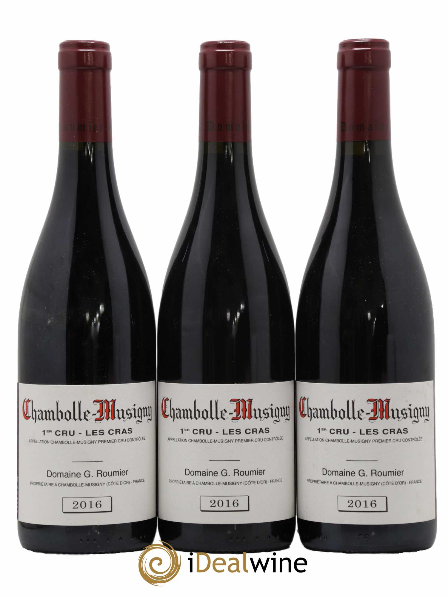 Chambolle-Musigny 1er Cru Les Cras Georges Roumier (Domaine)  2016 - Lot de 3 Bouteilles