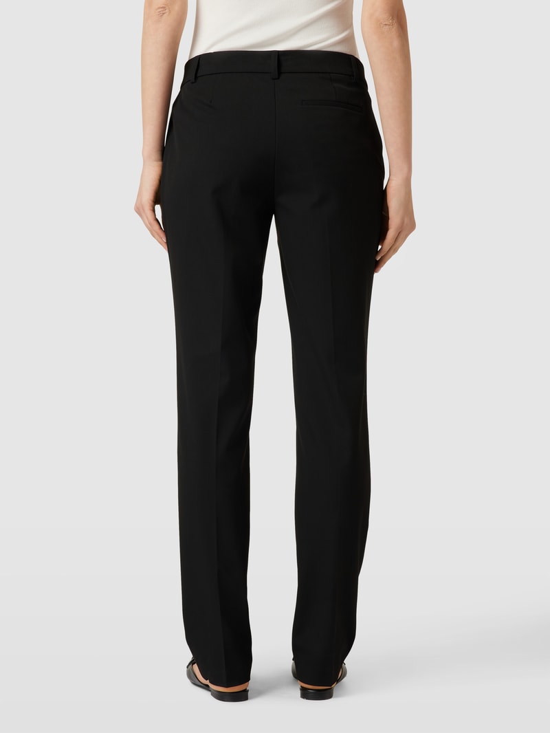 Stoffhose mit Bügelfalten in schwarz