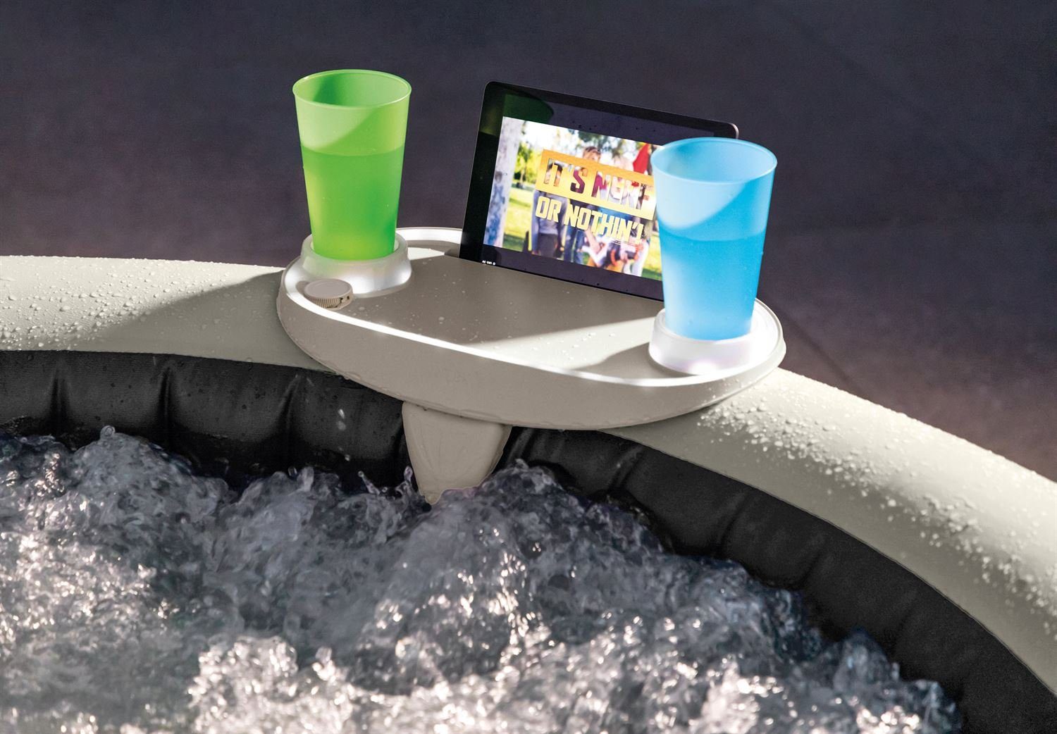 Intex Whirlpoolsitz Intex Premium Spa Getränkehalter mit Beleuchtung für Whirlpool