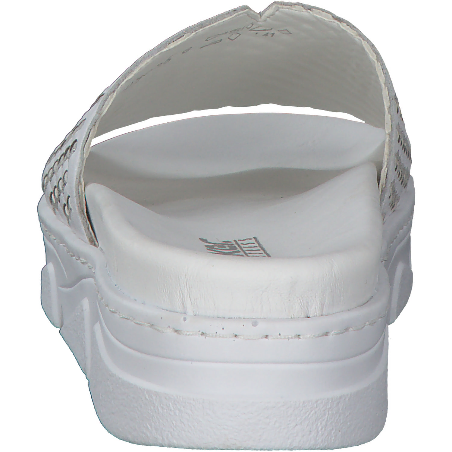 Rieker 62198, Pantoletten & Badeschuhe, Damen, Weiß