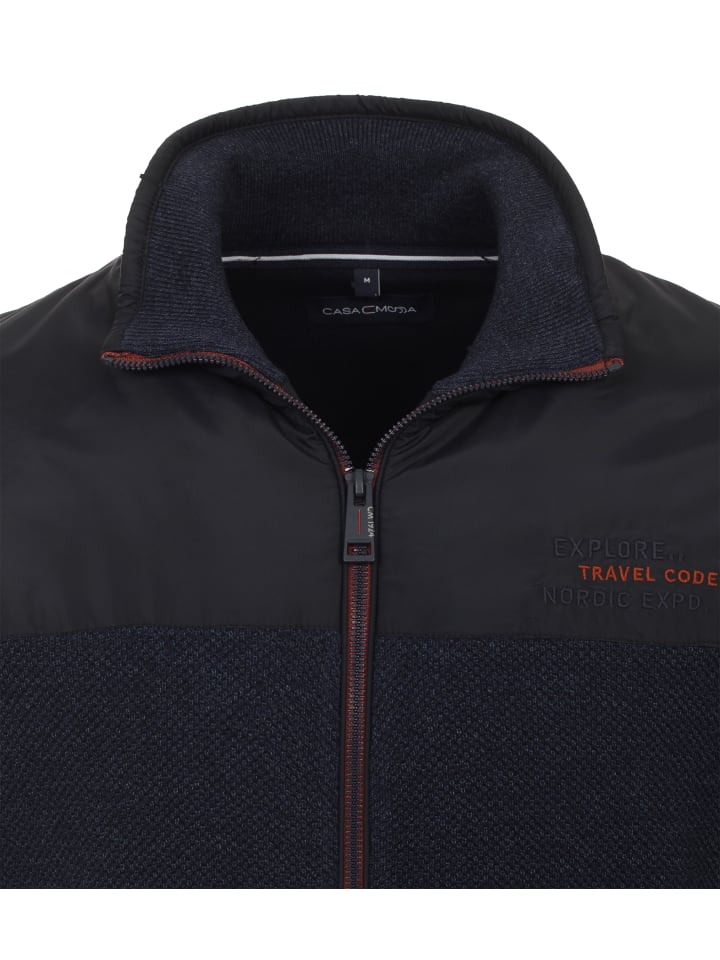 CASAMODA Strickjacke in Dunkelblau günstig kaufen