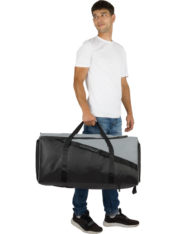 normani Sport- und Reisetasche mit Rucksackfunktion 90 l Nordpass in Grau günstig kaufen onesize