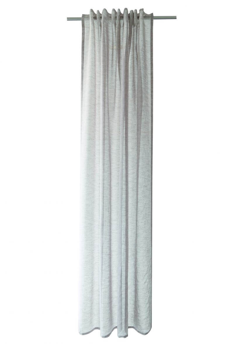 Indes Fuggerhaus Schal Oskar verdeckte Schlaufen Taupe 140 x 245 cm