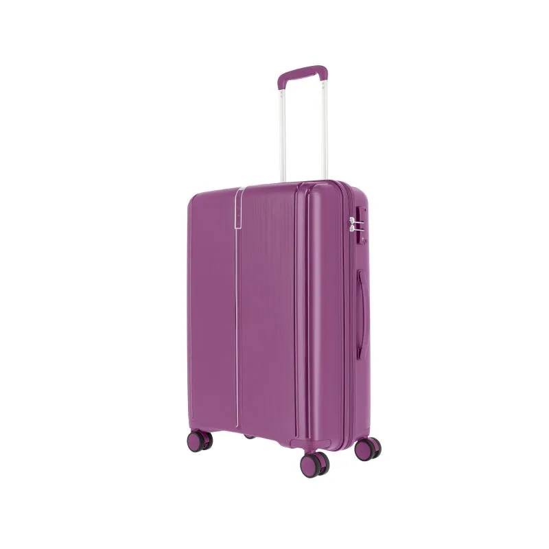 Travelite VAKA Trolley M mit 4 Rollen (65 cm) - Purple
