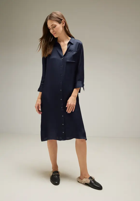 Street One Viskose Hemdblusenkleid