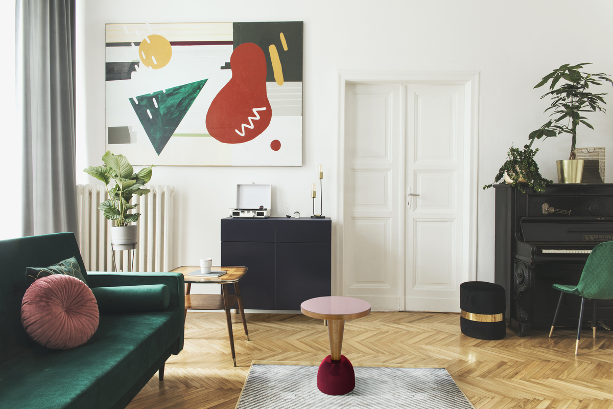 Kayoom Beistelltisch Art Deco 225 Altrosa / Pflaume