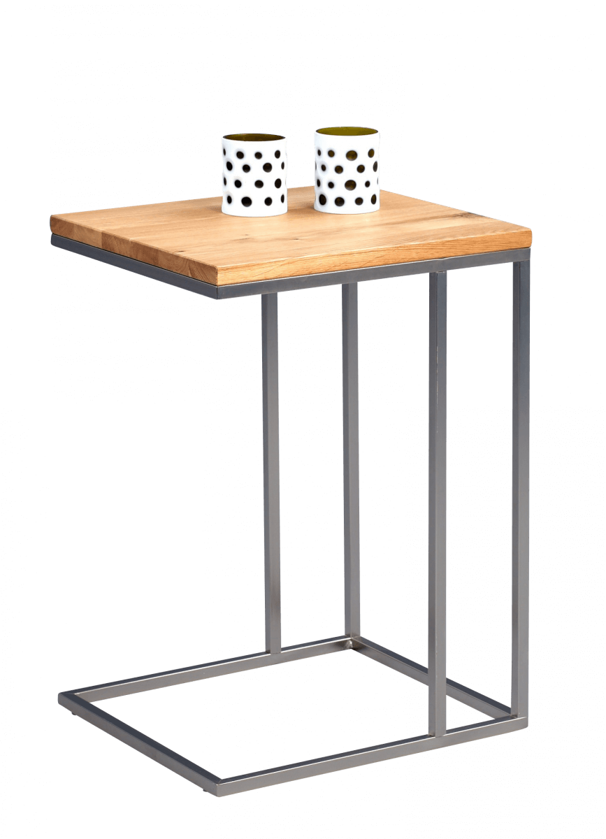 M2 Beistelltisch Finn Wildeiche Edelstahl