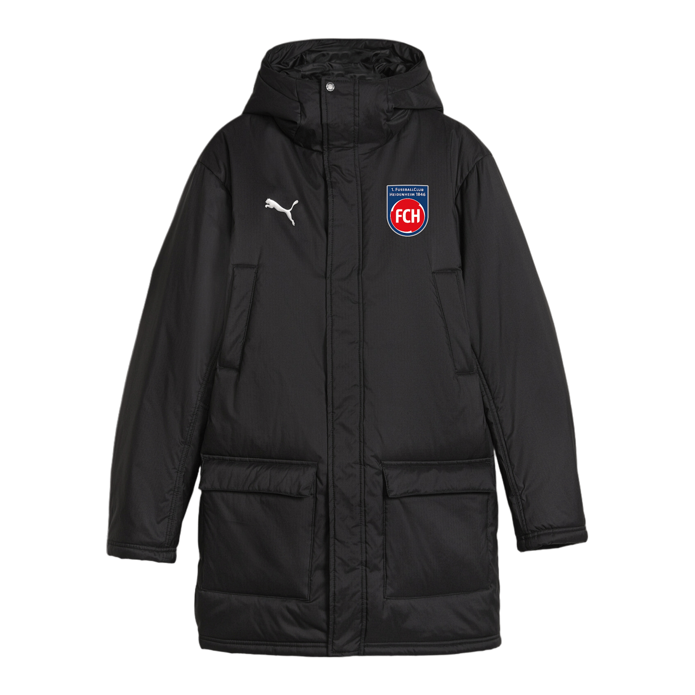 PUMA 1. FC Heidenheim Winterjacke Schwarz F03