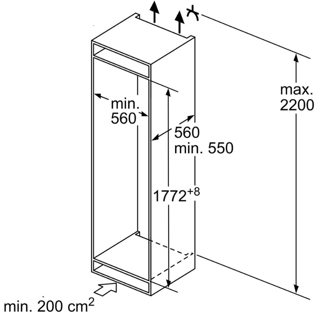 BOSCH Einbaukühlgefrierkombination KIV865SF0