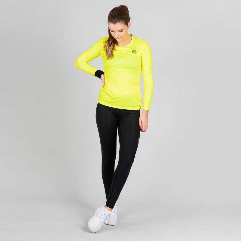 BIDI BADU Pia Tech Roundneck Longsleeve Tennisshirt Damen