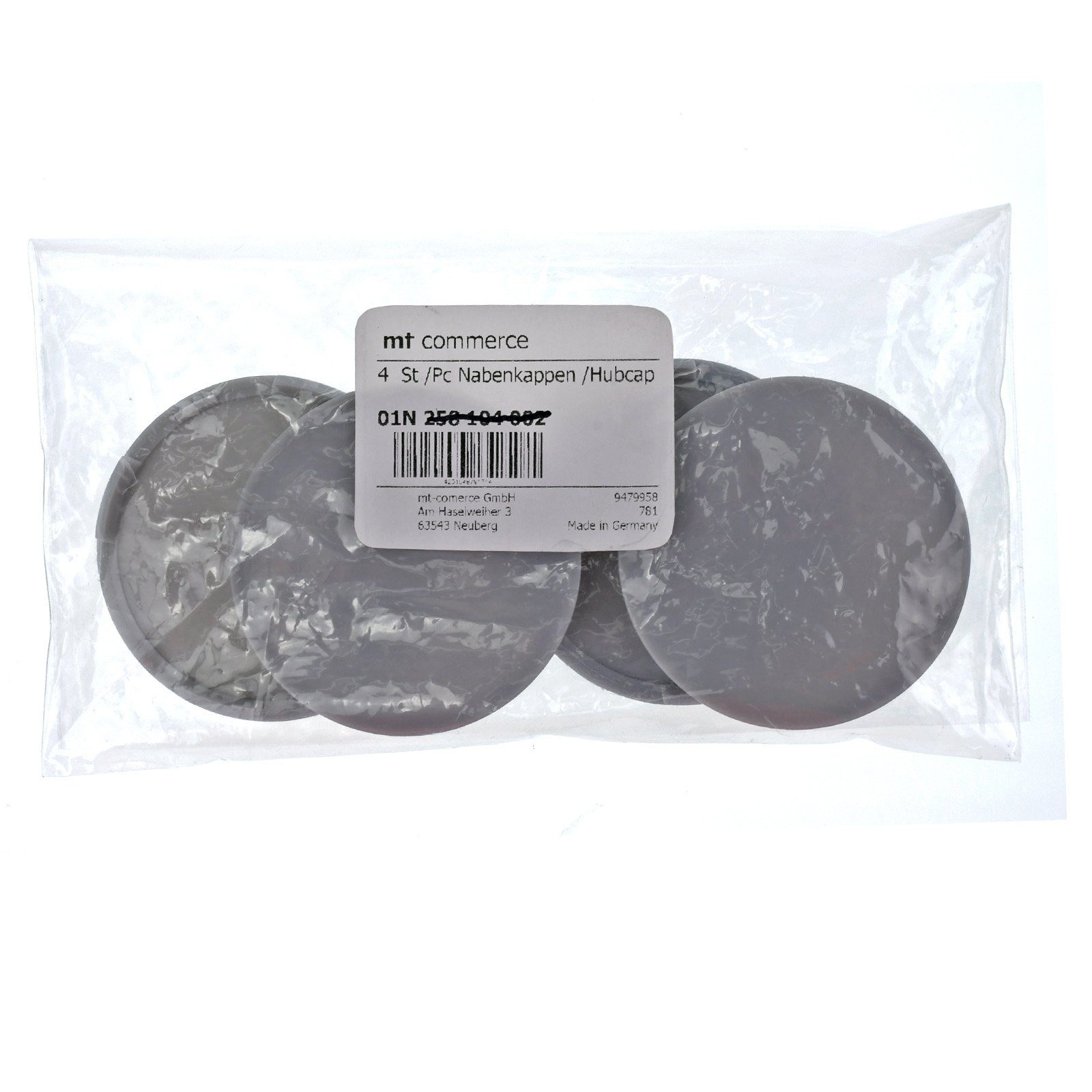 RKC Radkappe 4X 63,5mm Nabenkappen Kappen Grau Flach für Alutec Rial Anzio