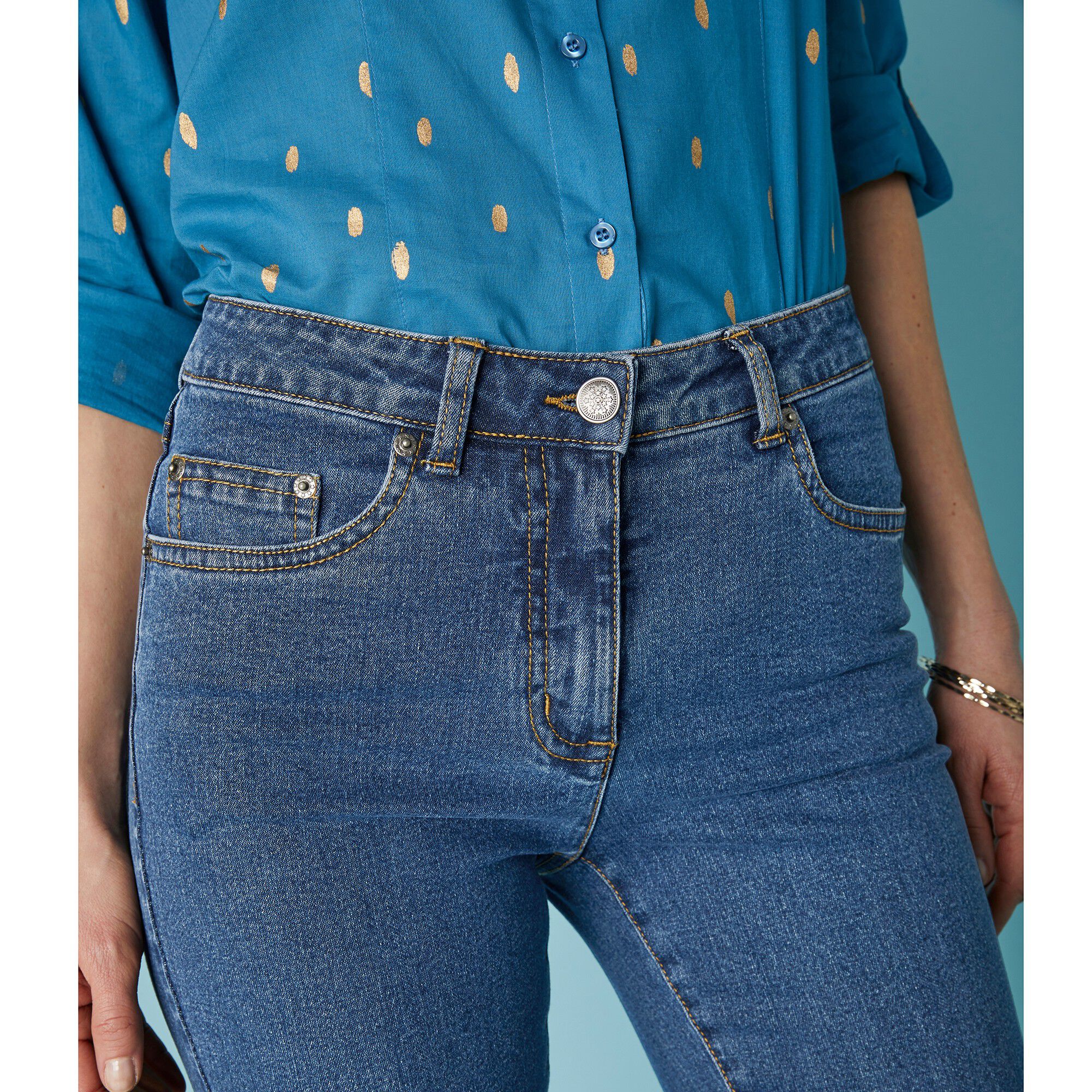 Jean coupe droite stretch