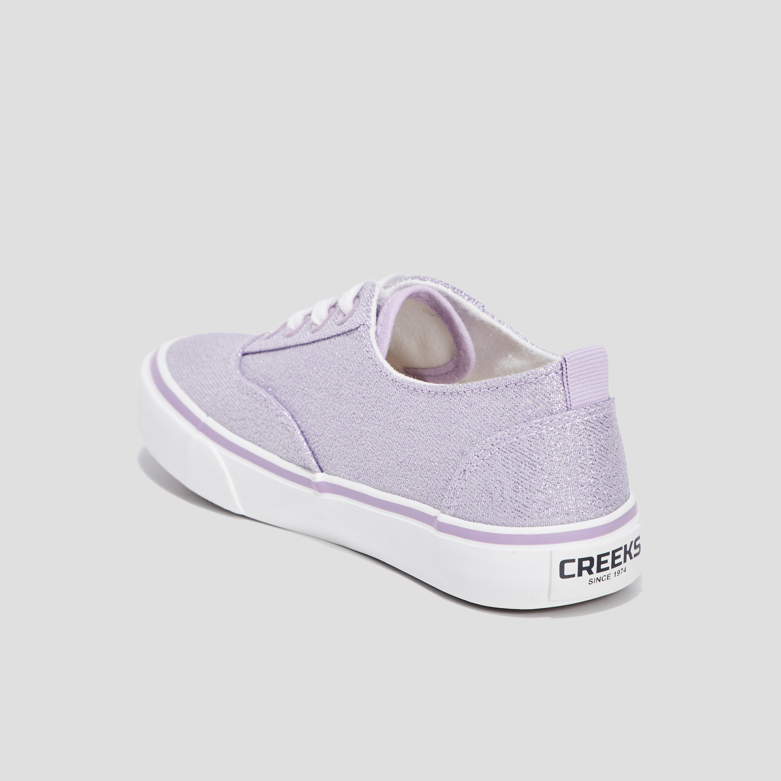 Tennis en toile à lacets Creeks violet fille | La Halle
