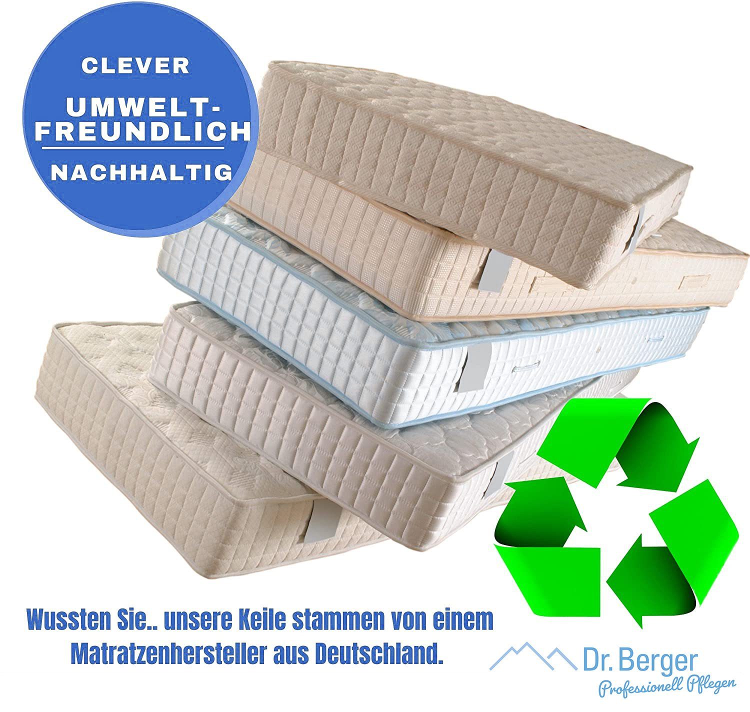Dr. Berger Keilkissen Sitz-Keilkissen 37 x 37 cm Schwarz