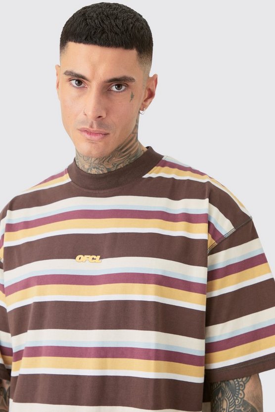 Tall gestreiftes Oversize Official T-Shirt