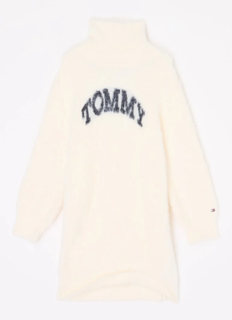 Tommy Hilfiger sweater dress with knitted-in logo print