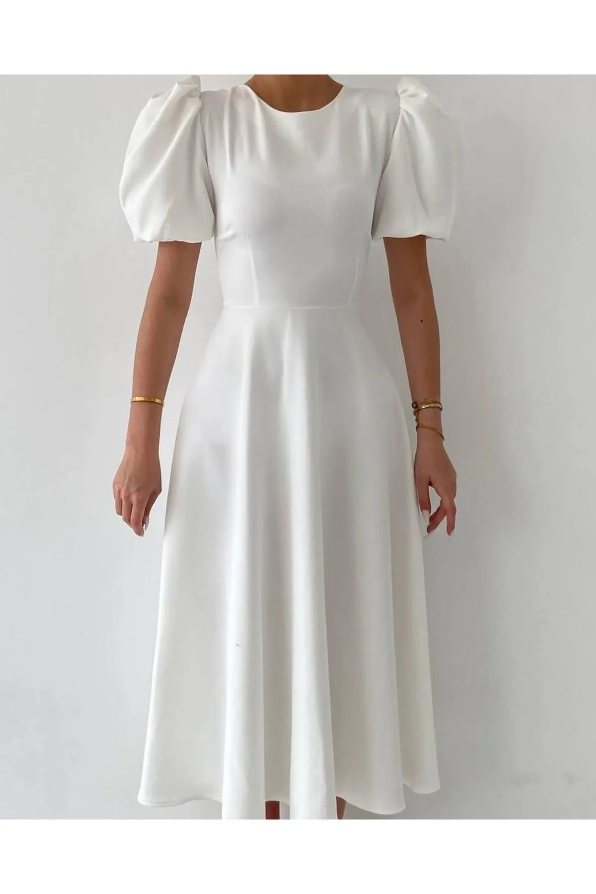 SONREİR  MIDIKLEID MIT WASSERMELONEN-ÄRMELENDETAIL