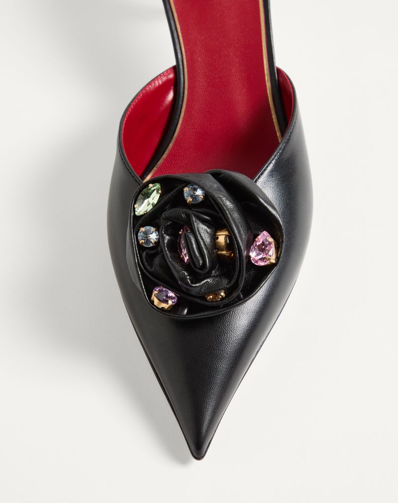 55 mm krystal-krystal børne-dryp-rose-mule