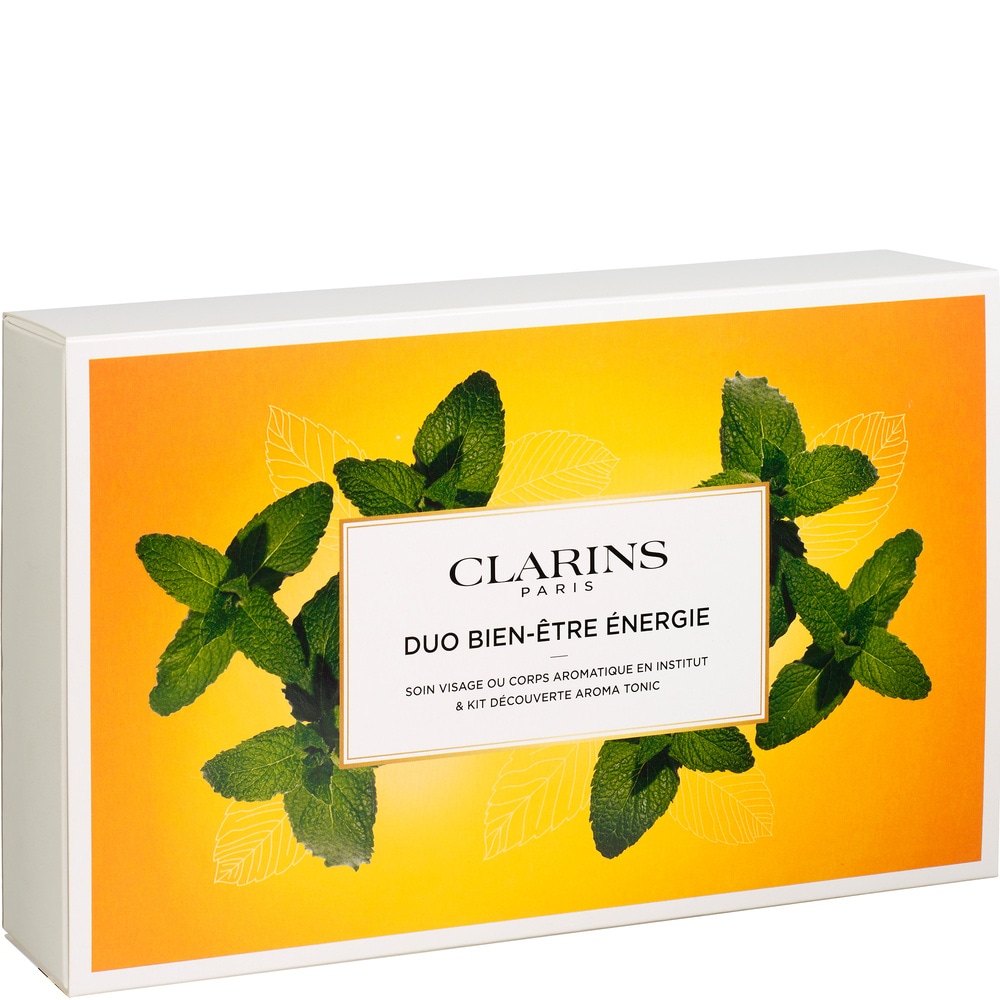 Clarins Coffret duo bien-être Tonic Soin 30 min + Bain aux Plantes Tonic Huile Tonic Bougie Parfumée Tonic