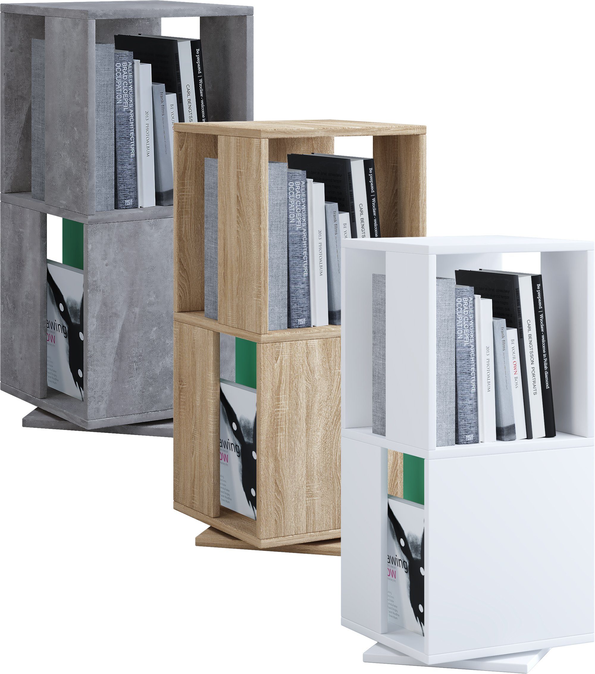 VCM Aktenregal Holz Regal Büroregal Aktenregal drehbar Stifta L, 1-tlg.