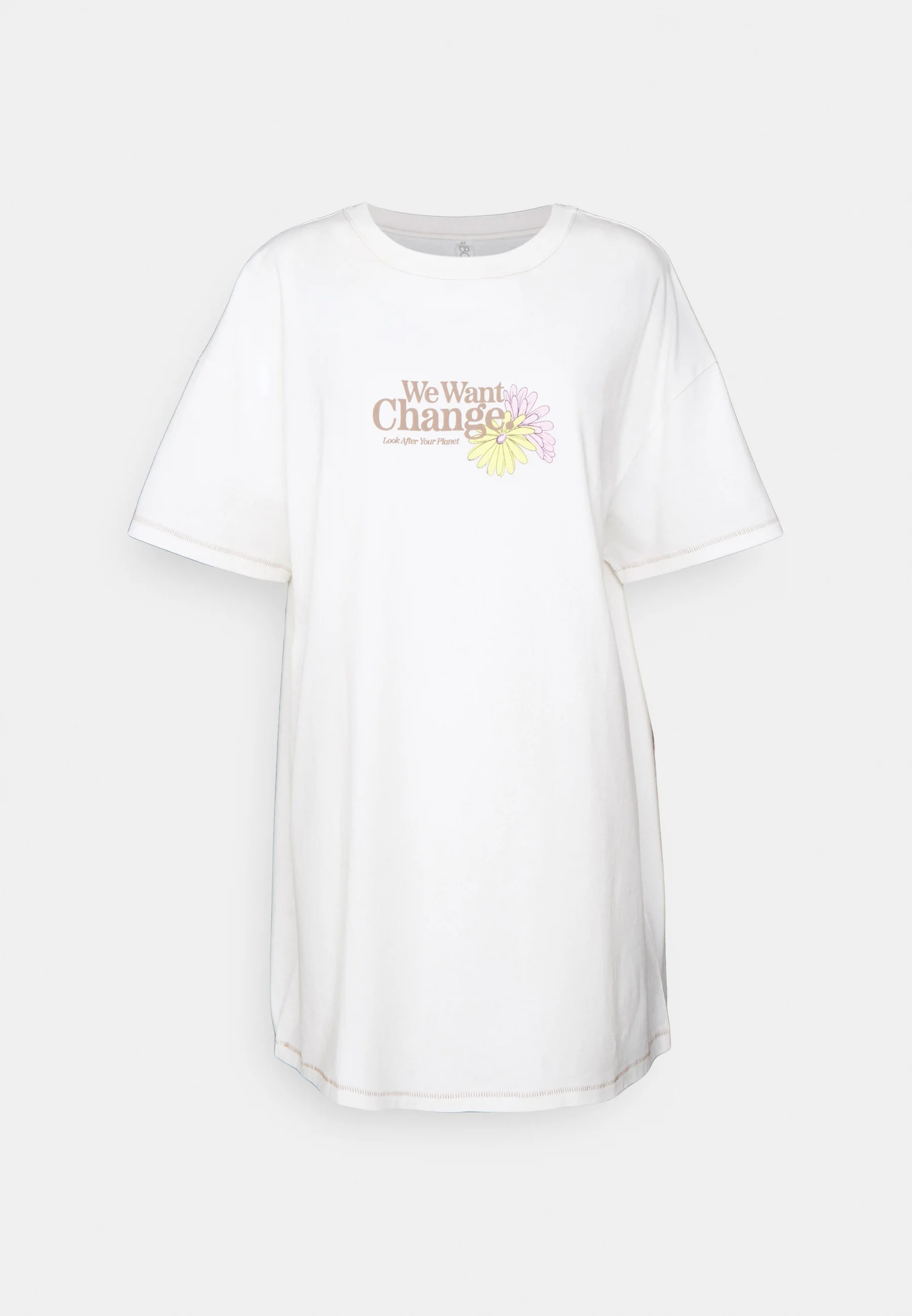 Camisón de algodón sobre el cuerpo