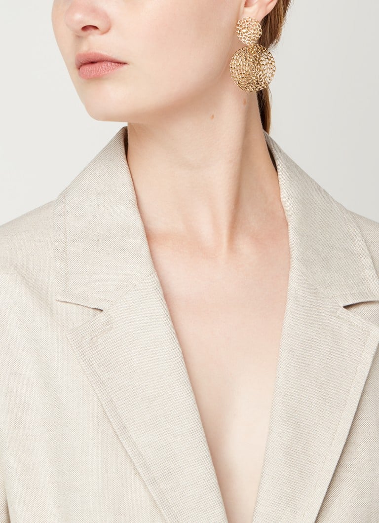 Gas Bijoux Onde Gourmette gold-plated stud earrings