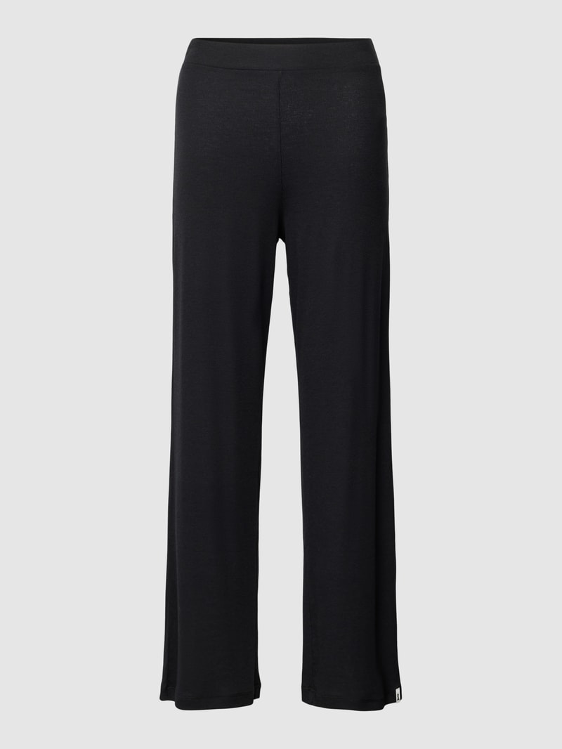 Freizeithose in Melange-Optik Modell 'STELLAA' in schwarz