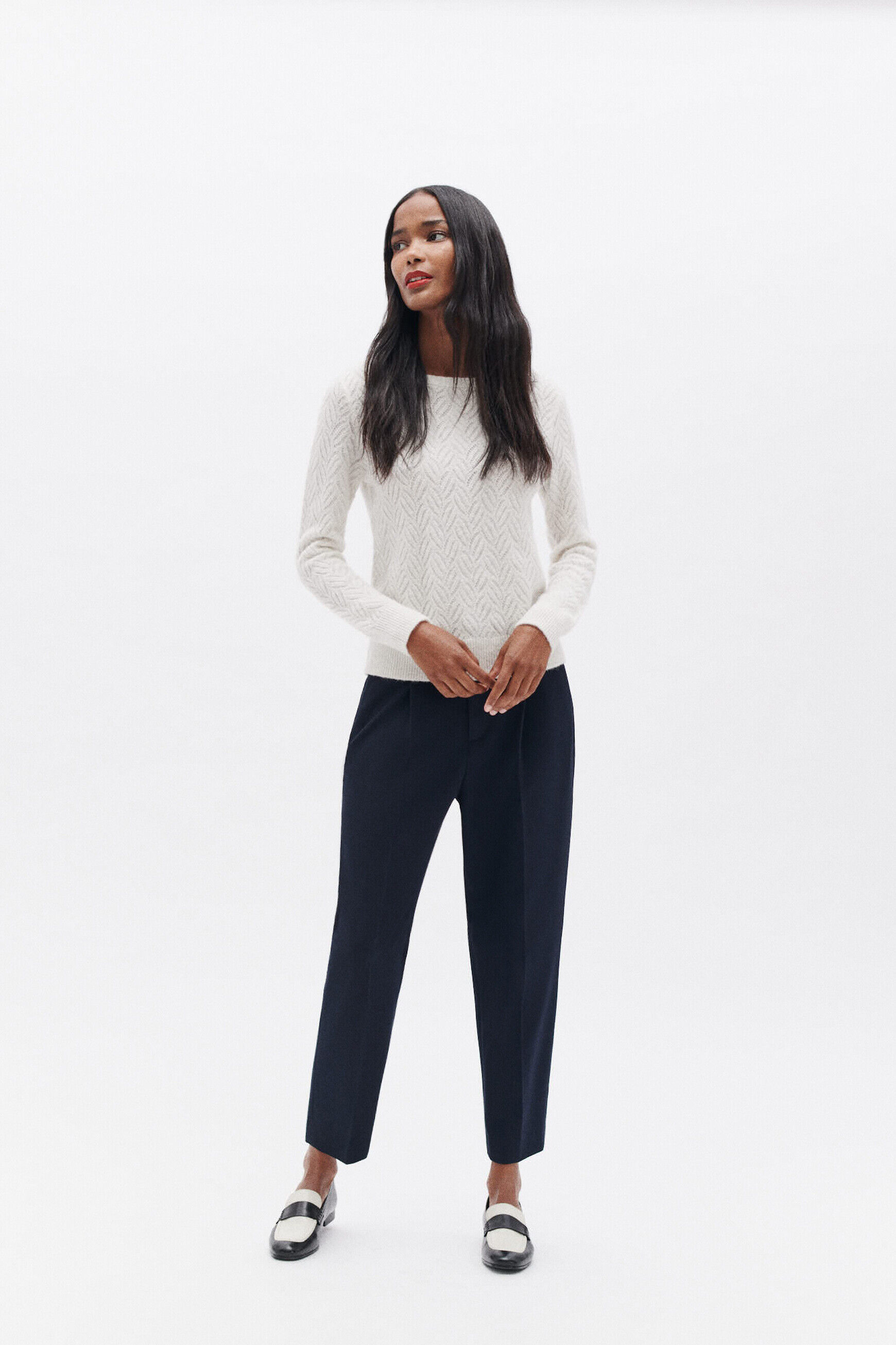 Pull masha ivoire femme