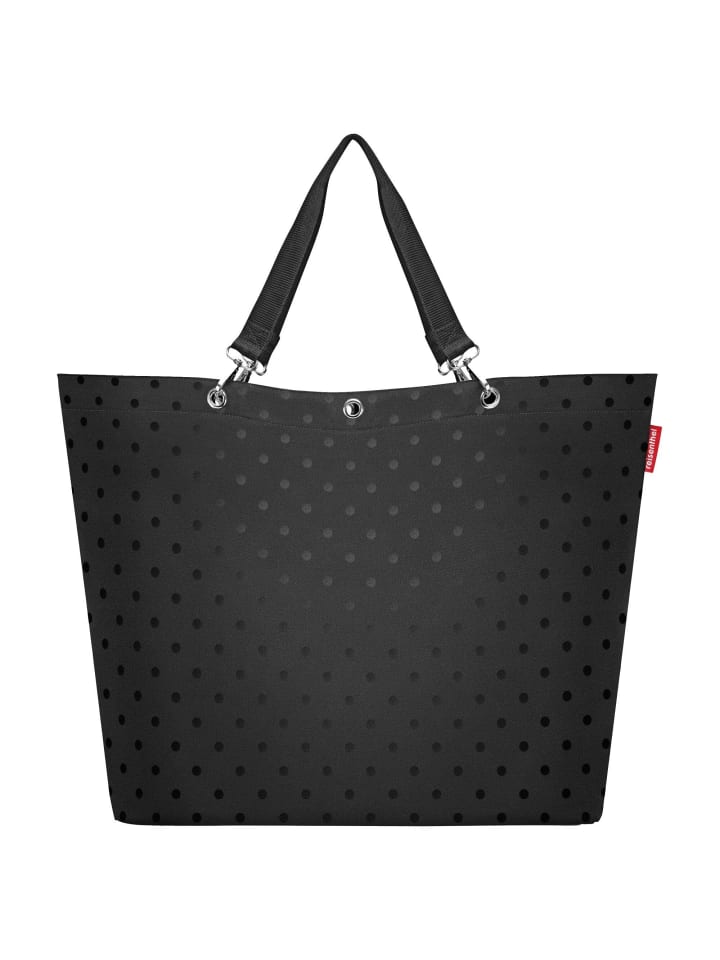 Reisenthel XL - Shopper 65 cm (twist powder blue) in glossy dots black günstig kaufen onesize