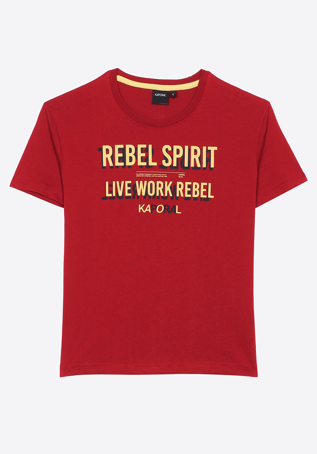 PIRGO  T-shirt rouge Garçon en 100% coton