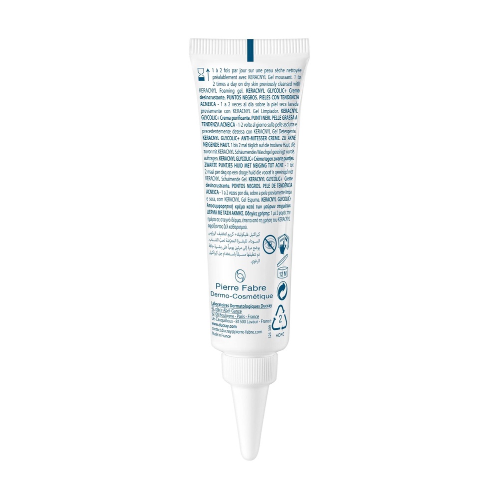 Ducray Keracnyl - Glycolic Emulsion points noir s et  imperfections Soin visage