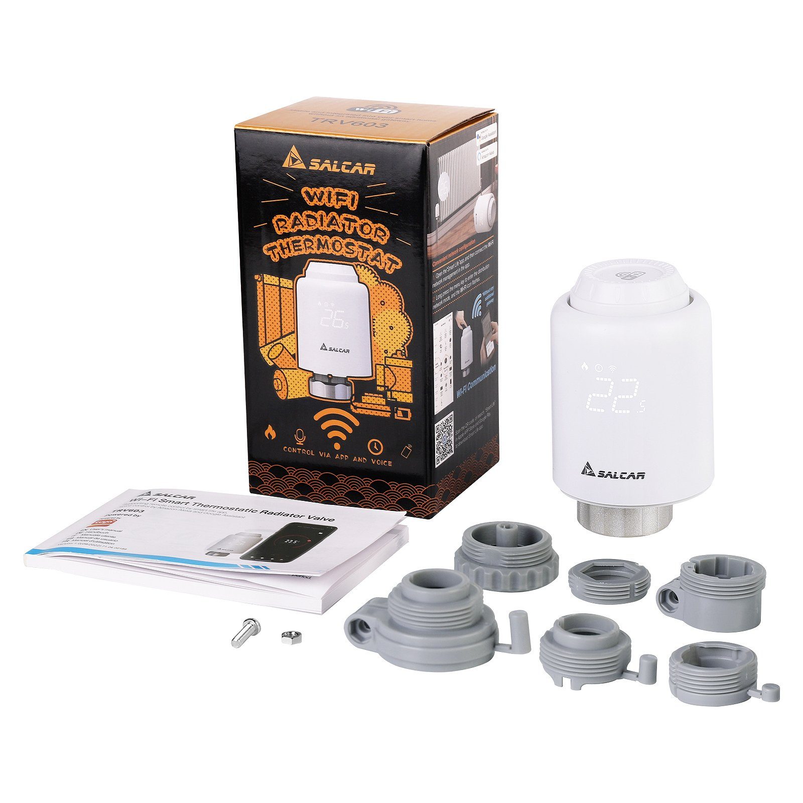 Salcar Heizkörperthermostat Smartes WiFi Heizungsthermostat, (1 St)
