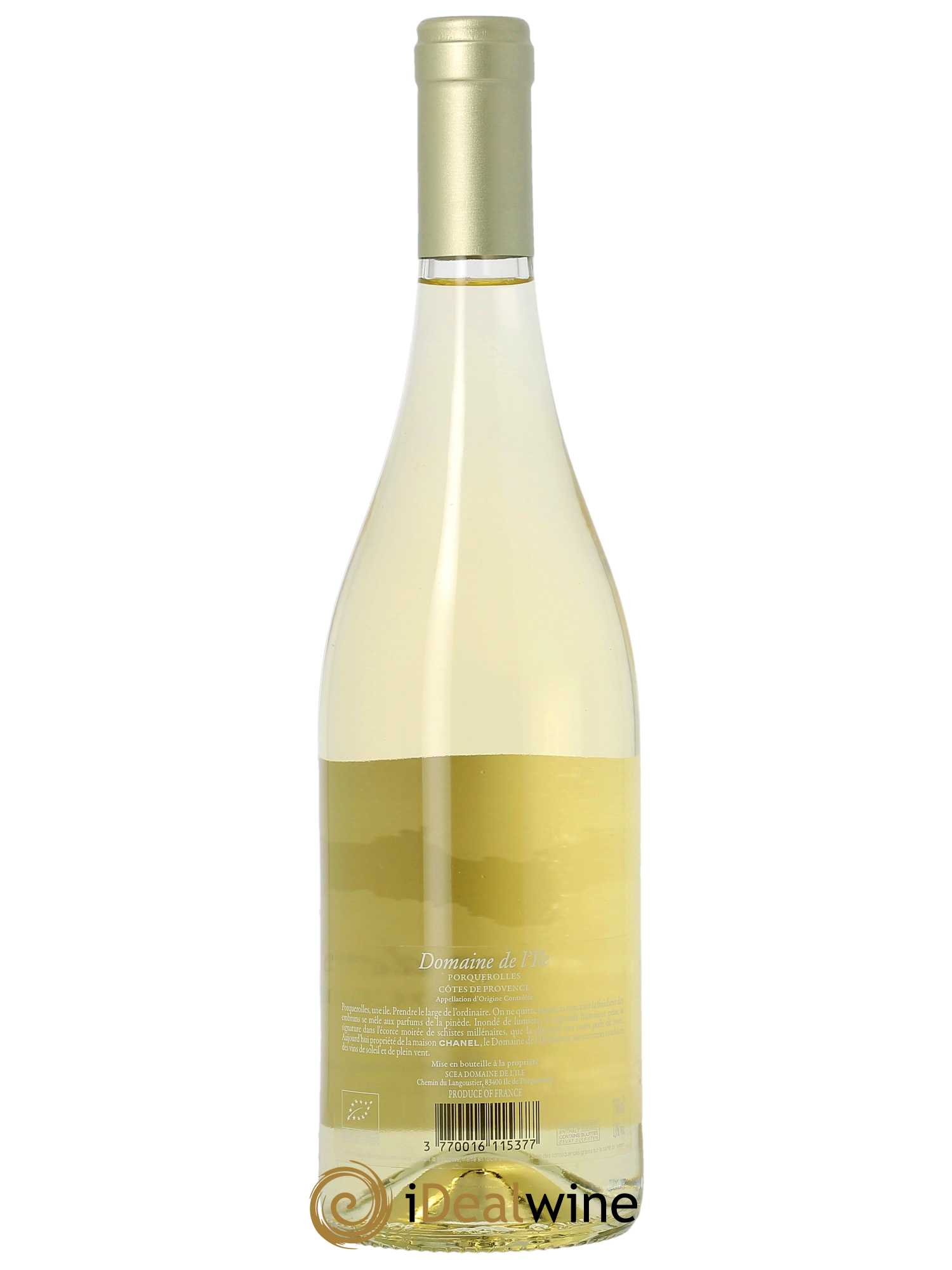 Côtes de Provence Domaine de l'Ile  2022 - Lot de 1 Bouteille