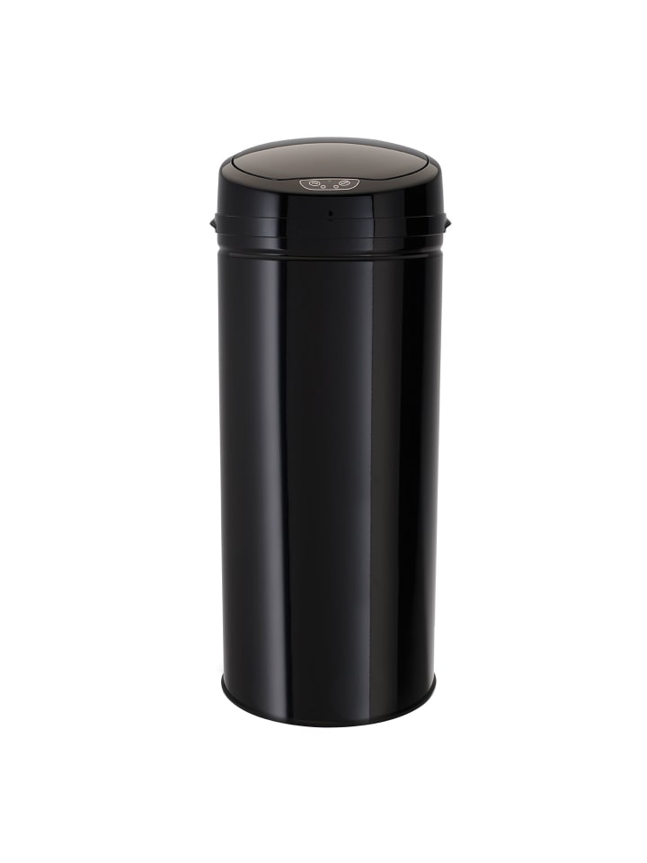 Echtwerk Edelstahl Abfalleimer mit Sensor 42 l in Schwarz günstig kaufen onesize