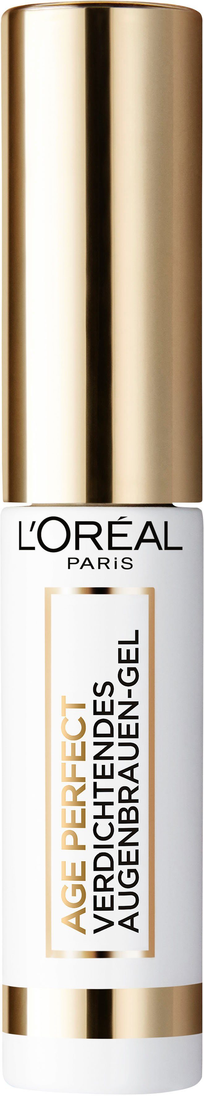 L'ORÉAL PARIS Augenbrauen-Gel Age Perfect, Farbgel für volle Augenbrauen mit Jojobaöl