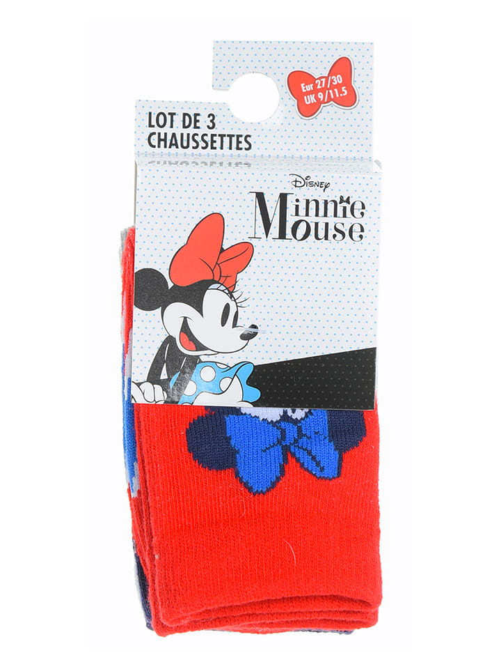 Disney Minnie Mouse 3er-Set: Socken 