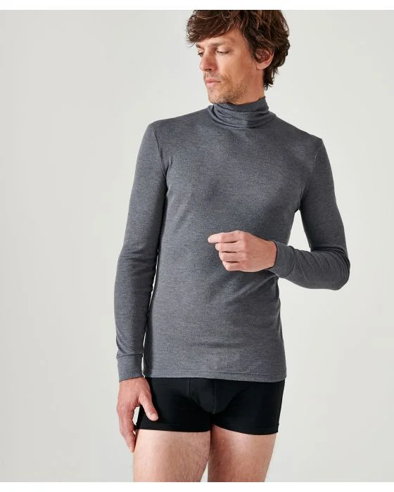 Tee-shirt fine côte manches longues Thermolactyl